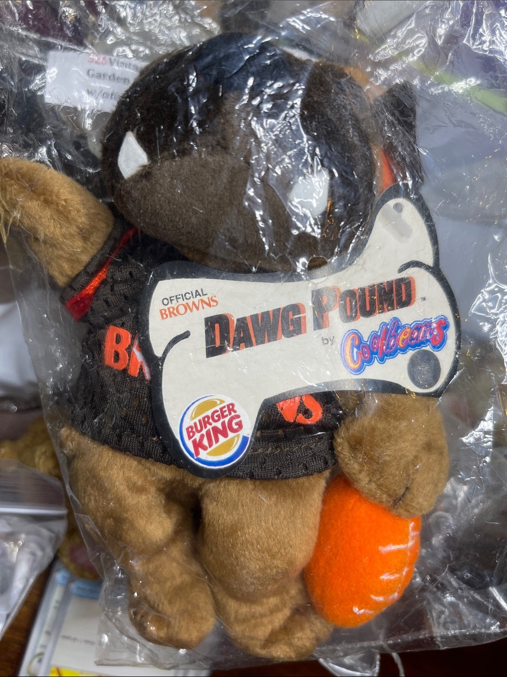 NFL Dawg Pound Plush Dog Toy - Brown, Black & Orange